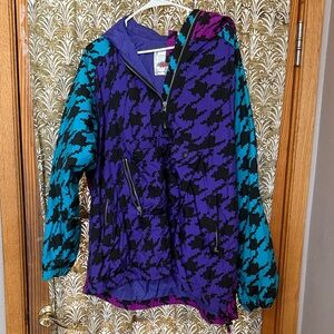 Vintage Obermeyer Purple and Teal Jacket